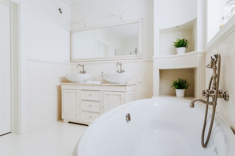 Elegant Bathtub with Fixtures